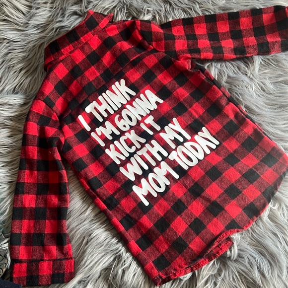 Other - Plaid button down size 24m